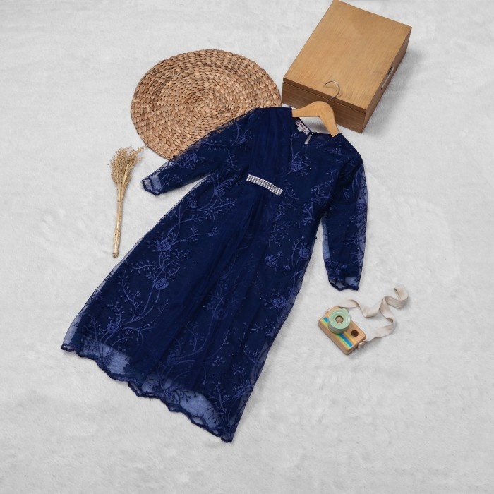 SETELAN KEBAYA BRUKAT DRESS ANAK PEREMPUAN MAYANG - hijau wardah, M