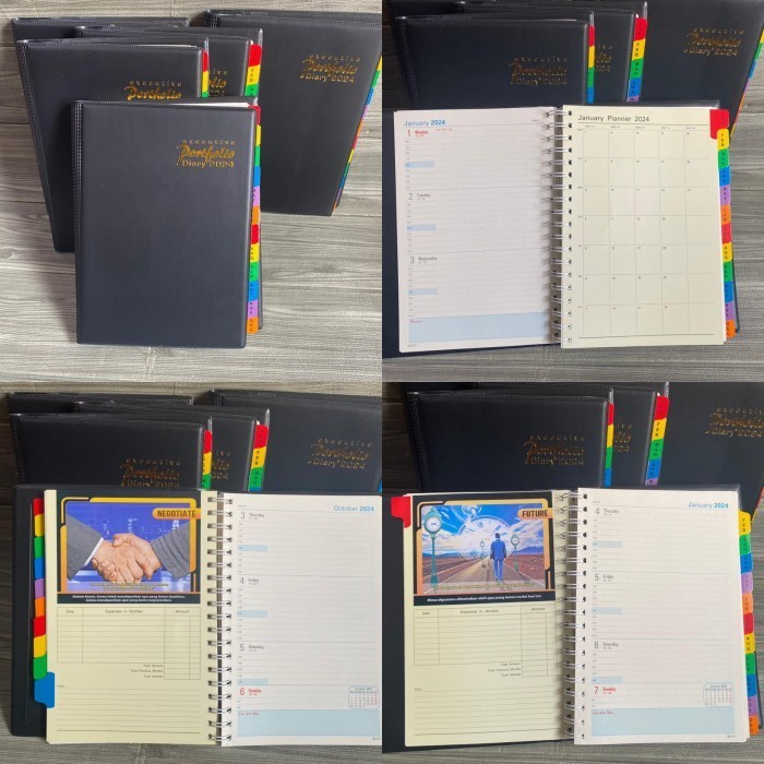 

BUKU Agenda executive forfolio diary 2024 - FORFOLIO DIARY