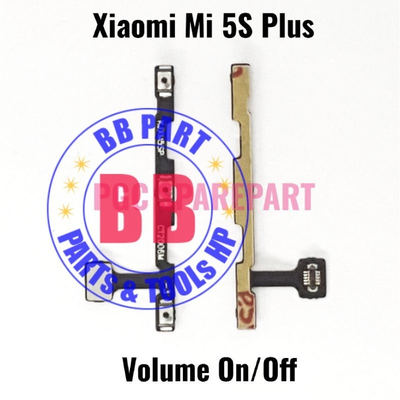 Flexible Konektor Power On Off + Volume Xiaomi Mi S5 Plus / Mi5s Plus / Mi 5s+ / 2016070 - Flexibel 