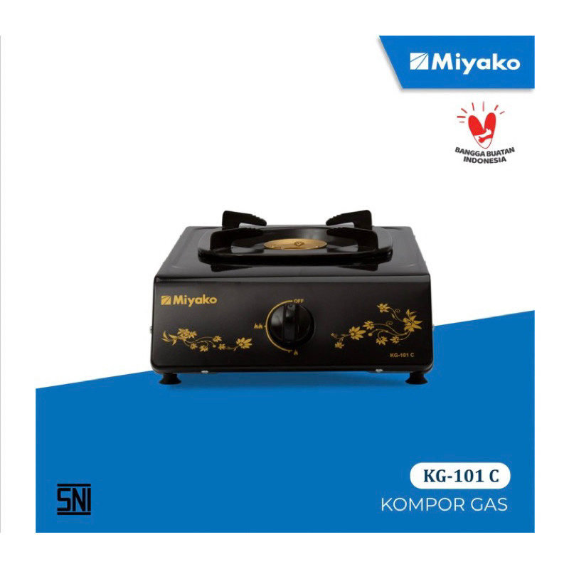 KOMPOR GAS 1 TUNGKU MIYAKO KG101C / KG 101 C GAS STOVE 1 MATA