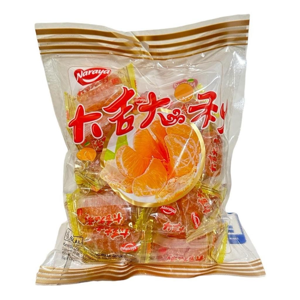 

Naraya Orange Candy 500gr - Permen Kenyal Jelly Rasa Jeruk