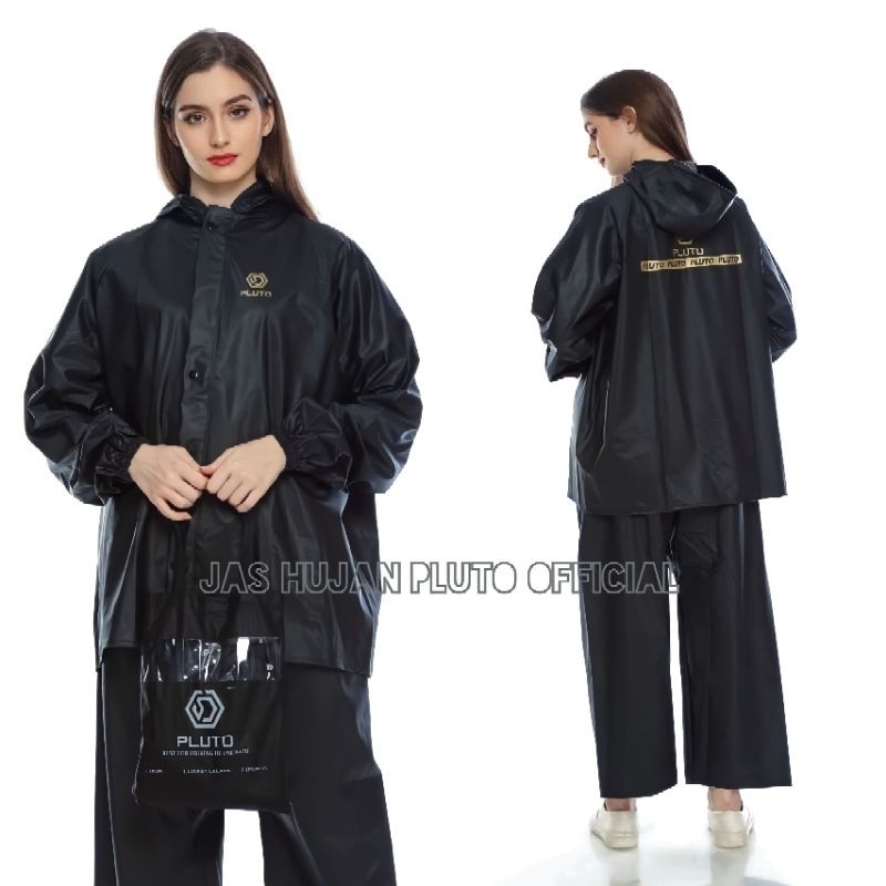 PLUTO Jas Hujan Raincoat Pria Wanita Terbaik Anti Rembes