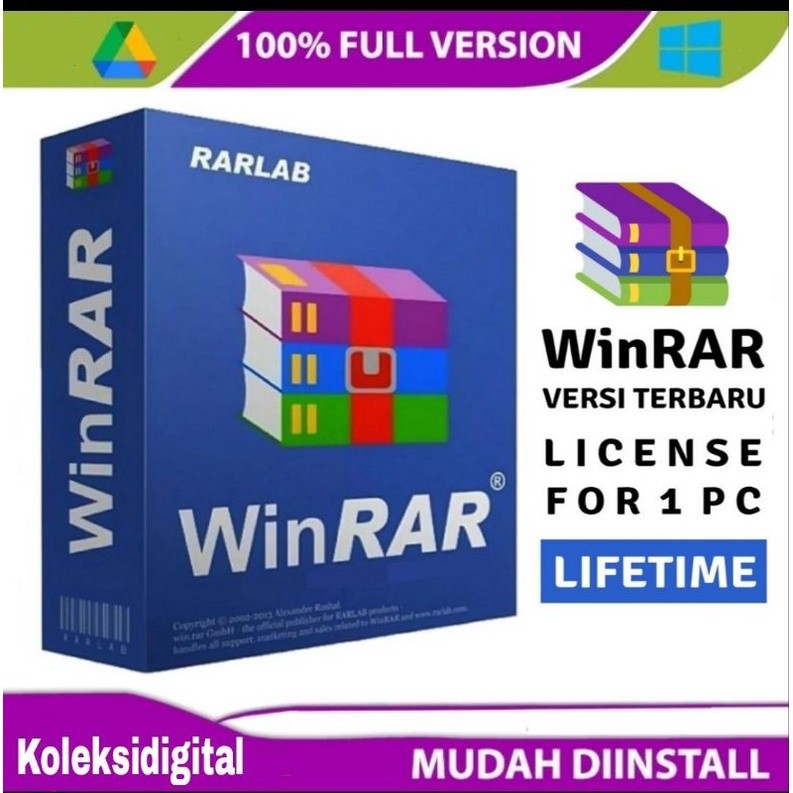 Aplikasi WinRar Versi Terbaru Full Version Windows 7/8/10 32 & 64 Bit