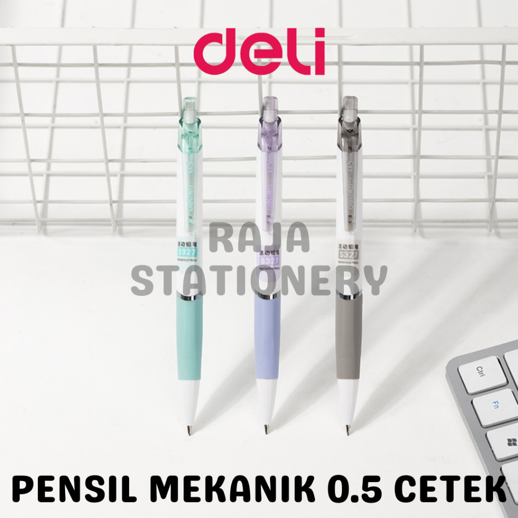 

Deli Mechanical Pencil 0.5mm / Pensil Mekanik 0.5 Deli Cetek S327