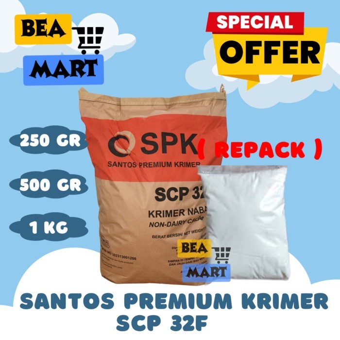 

Santos Krimer Premium Orange SCP 32F 250gr 500gr 1kg | Non Diary Creamer Powder / Bubuk Krimer Nabati Oren Repack 250 500 g gr 1 kg