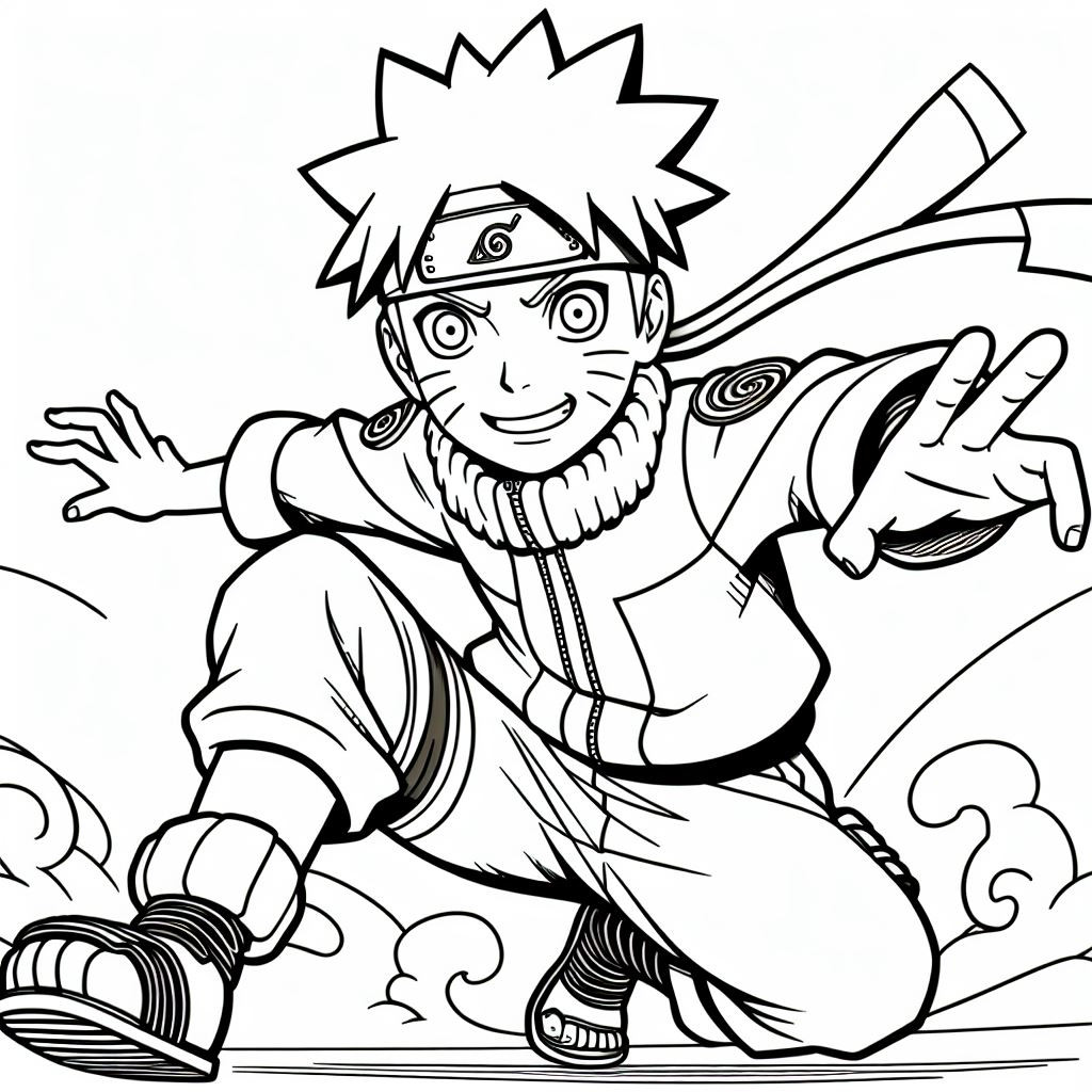 

30 Lembar Halaman Mewarnai Naruto - Sudah Di-Print & Siap Pakai