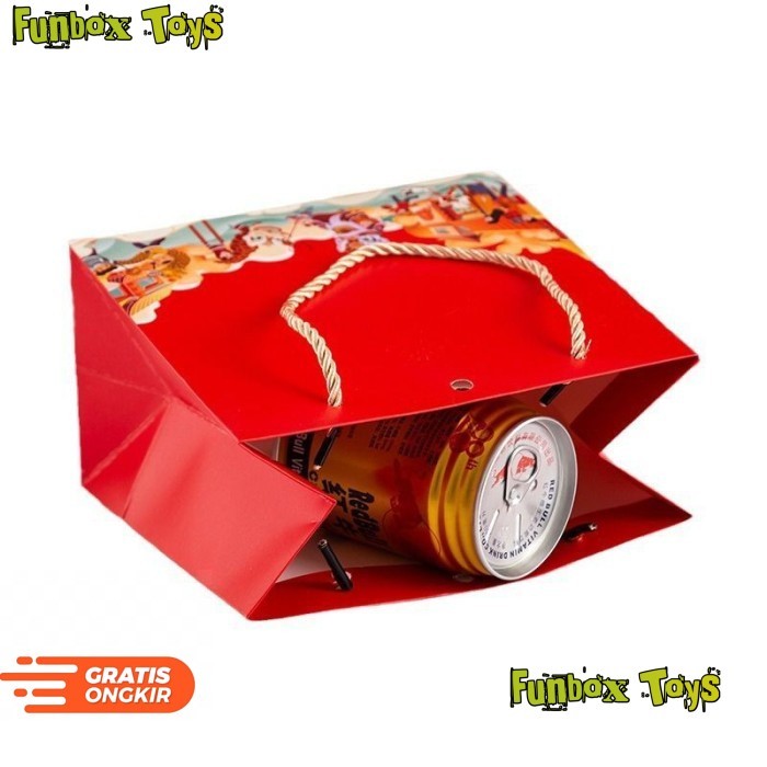 

Paper Bag Banyak Varian CNY Ulang Tahun Acara Goodie Bag Elegant Premium - Barongsai, S 18 x 16 x 10