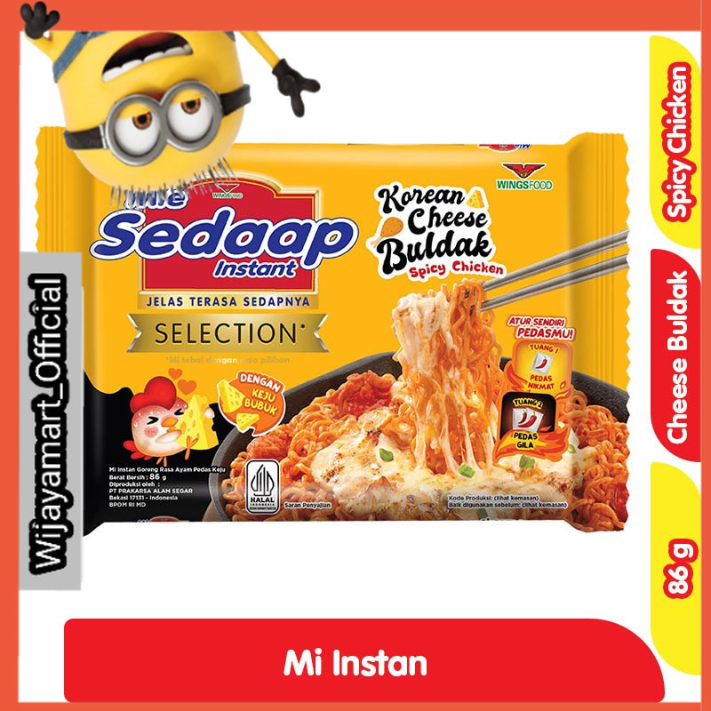 

Sedaap Mi Instan Korean Keju Buldak 86 g