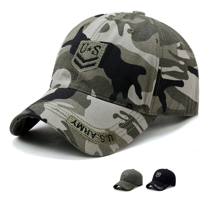 Topi Tentara Kamuflase Pria Outdoor Topi Baseball