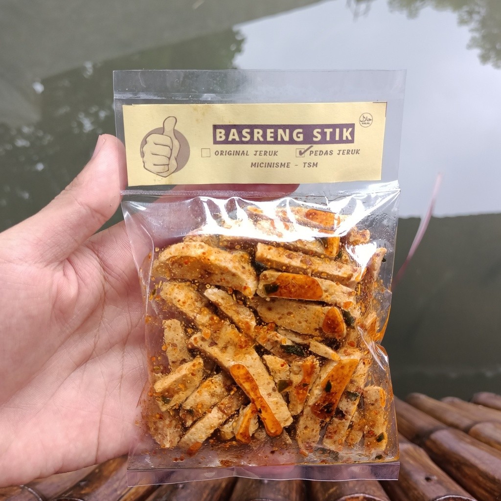 

Basreng Stik Pedas Ori Jeruk 50gram - Basreng Viral Bandung