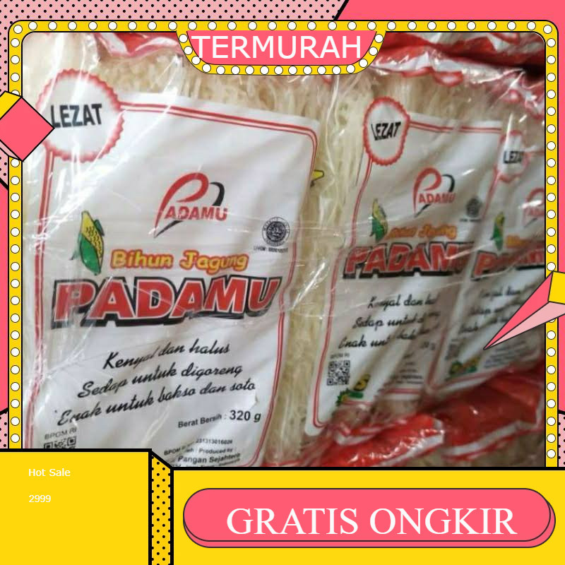 

Mie Bihun Jagung Padamu 320 gram x 12pcs