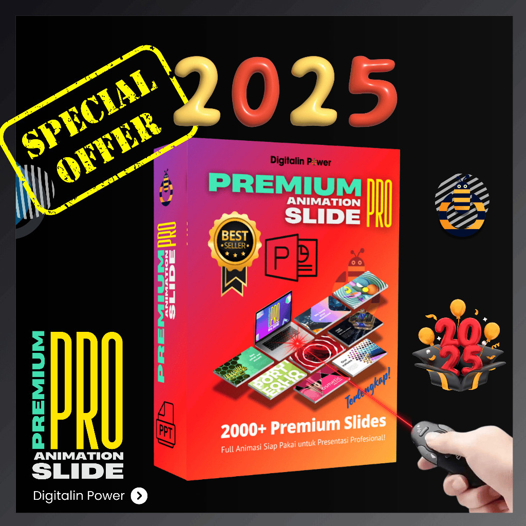 Template Powerpoint Premium PRO Animasi Slide Presentasi Template PPT Seminar Meeting Compro Sempro