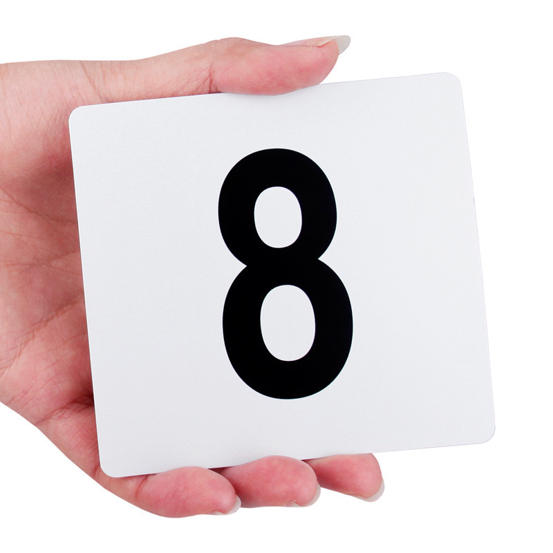 

1 to 100 Double Side Plastic Table Number Cards White Digital Card Seating Cards Wedding Accessories Decoration Restaurant Bar