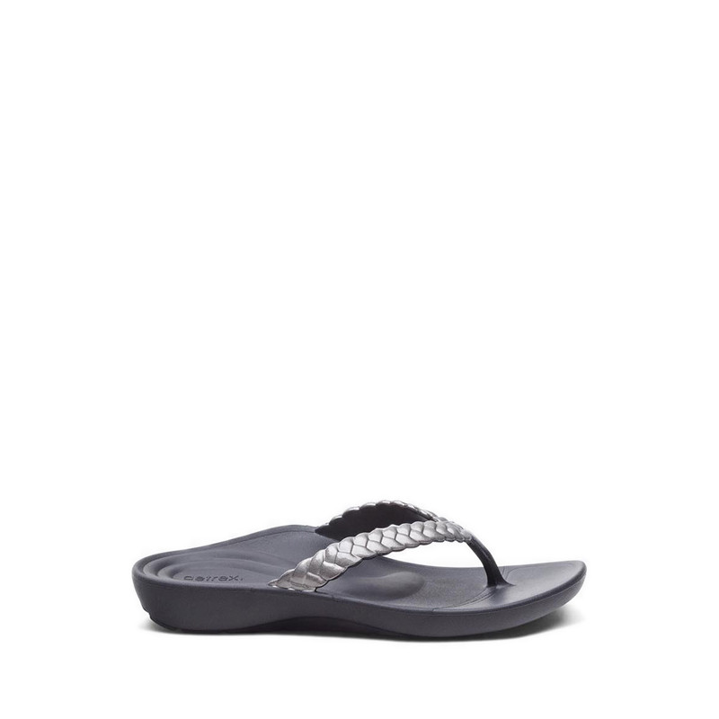 Aetrex Vicki Women's Sandals - Metallic Pewter