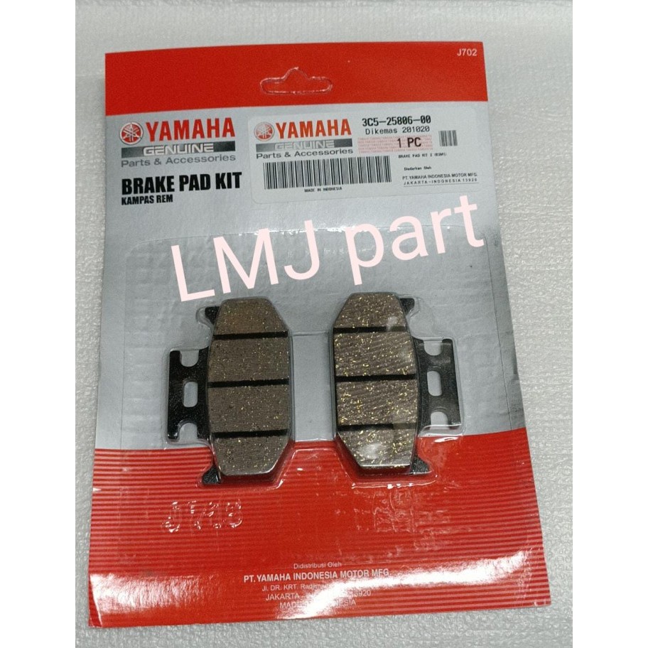 JUAL KAMPAS REM DISC DISK PAD BELAKANG WR155 WR 155 YGP 3C5-25806-00 BEST SELLER