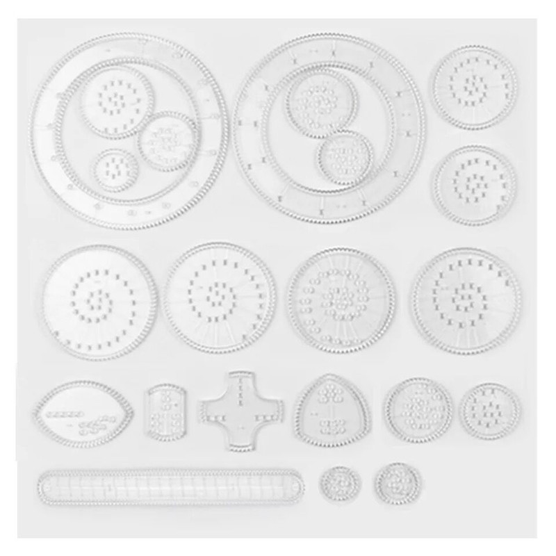 

22pcs Spirograph Interlocking Gears Pattern Rulers Drawing Toys Set Geometric Drawing Board Tools Toys for Kids Children
