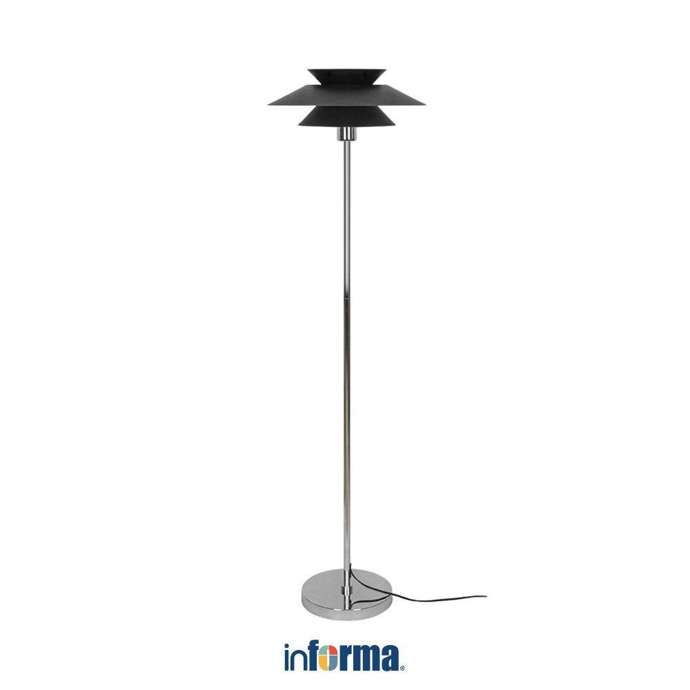 Informa Grizel Lampu Lantai - Hitam Standing Floor Light Lampu Tiang Dekorasi Lampu Berdiri
