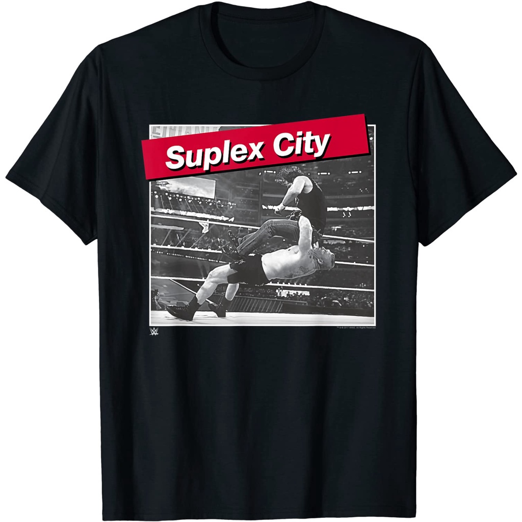 Kaos WWE Suplex City Photo with Red Type Label T-Shirt