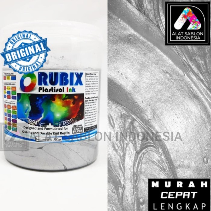 

[HK-0329] TINTA SABLON PLASTISOL RUBIX LIGHT SILVER 500GR