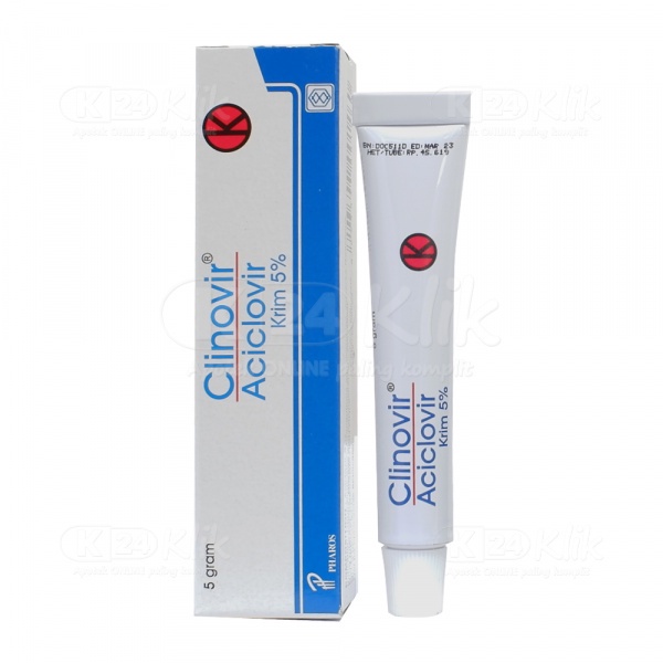 CLINOVIR CREAM 5GR/ACYCLOVIR/SALEP HERPES