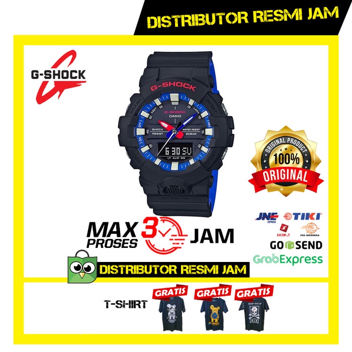 GShock GA-800LT-1ADR GA-800 GA800LT GA800 Garansi Resmi 2 Tahun