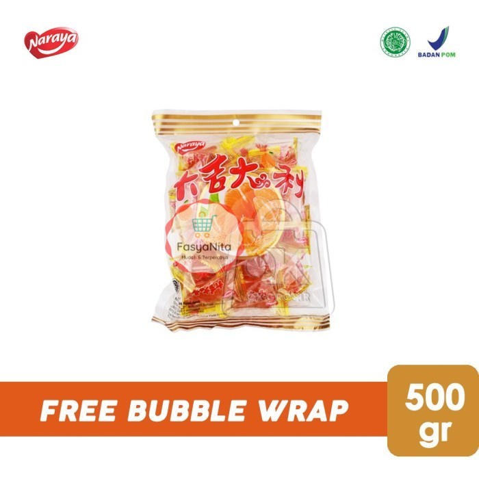 

Permen Jelly Rasa Jeruk / Mandarin Orange Candy (500 gr) - MERK NARAYA - FasyAnita Mart Denpasar