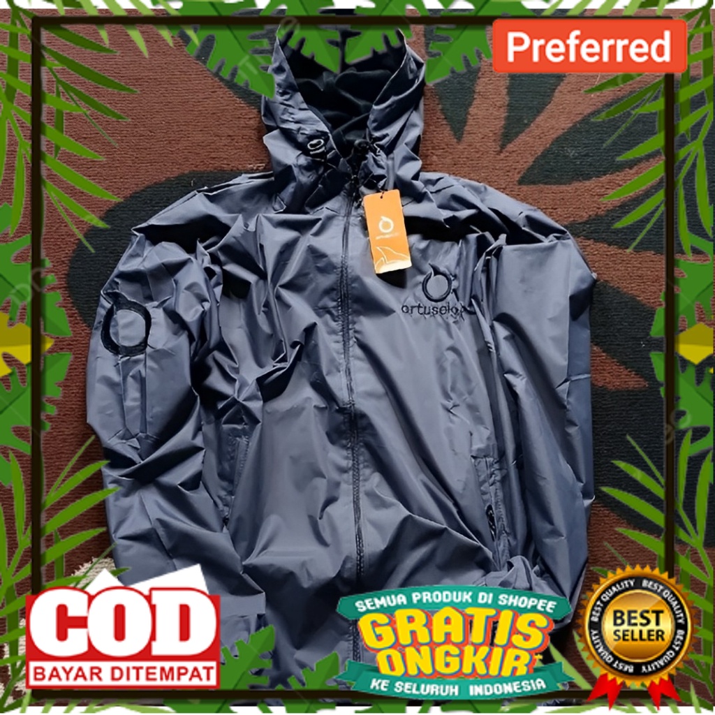 SUPER BIG PROMO /Jaket Parasit Cowok Lari Jacket Parasut Olahraga Jogging Ortuseight Running Joging 
