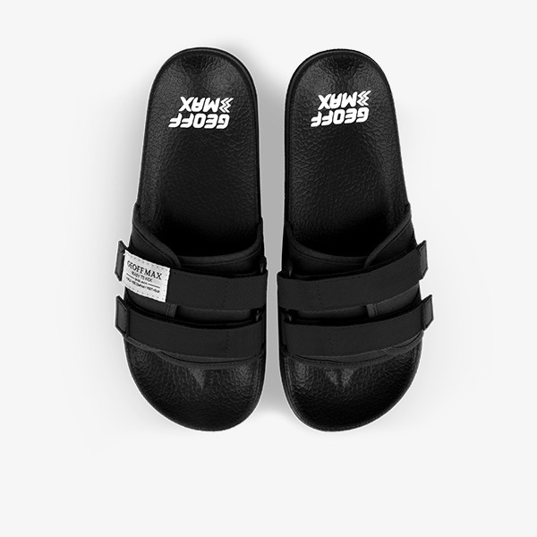 DRB Geoff Max Official - Freddo Black | Slippers | Sandal Pria - 39