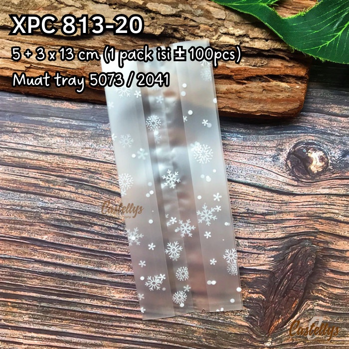 XPC 813-20 Plastik Cookies Natal Nastar Kue Kering Nougat Snowflake