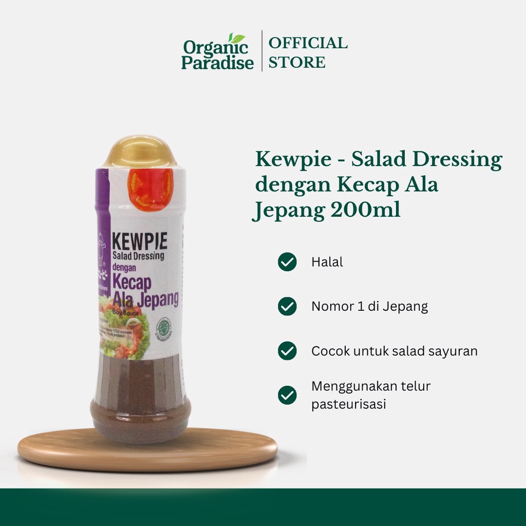 

Kewpie Mayonaise Salad Dressing Kecap Ala Jepang 200ml