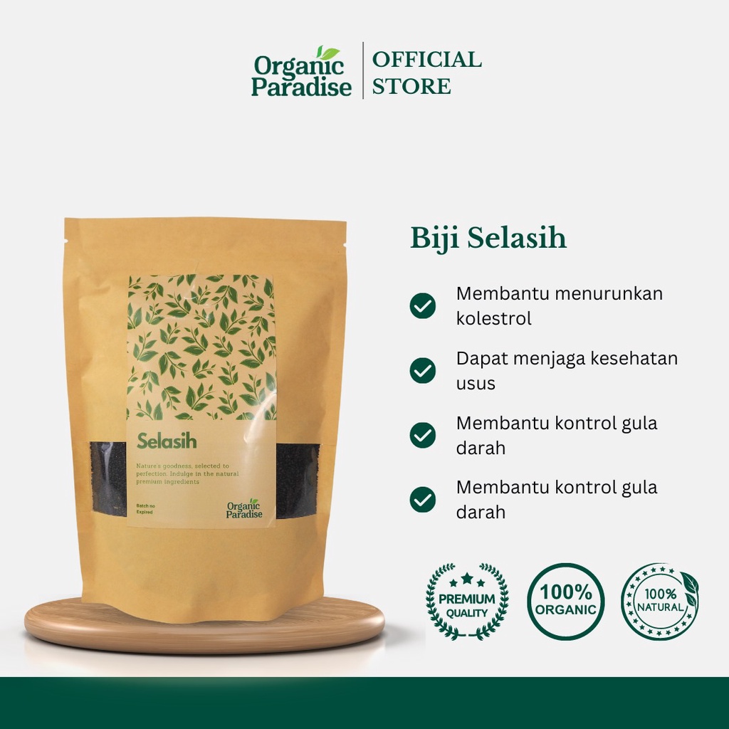 

Biji Selasih 100 gram / Basil Seeds 100 gram Premium