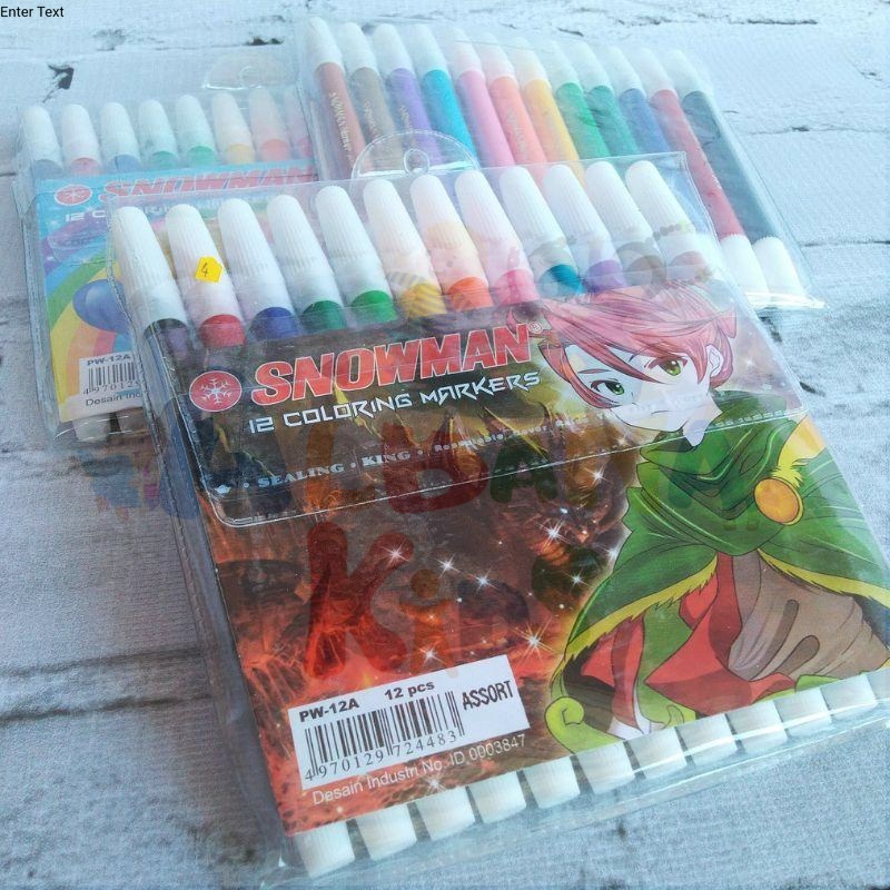 

1Pak Spidol Snowman 12 Warna ( Per Pack )