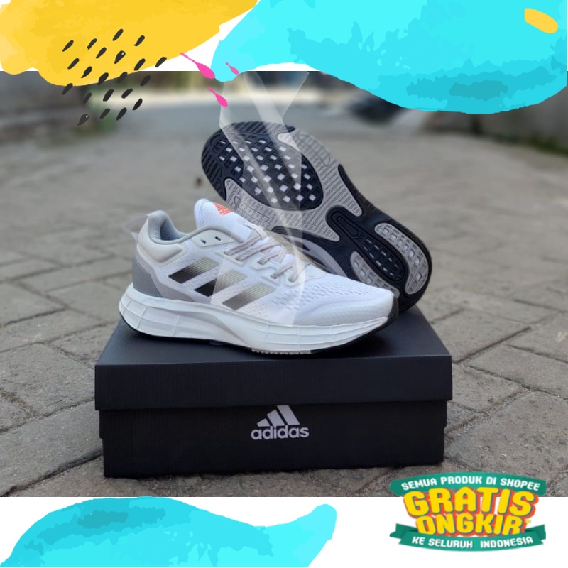 Sepatu Adidas Original Putih Abu Running Pria Supernova White Sepatu Runing adidas/Orange