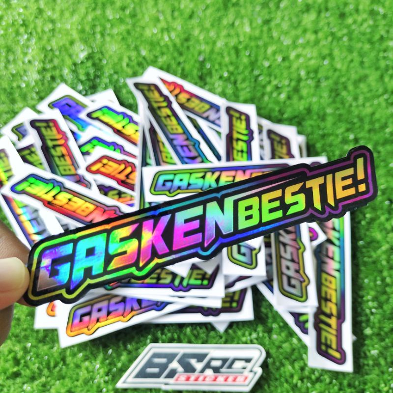 sticker gasken bestie HOLOGRAM