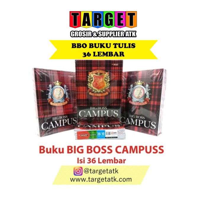 

BUKU TULIS CAMPUS BIG BOSS 36 LEMBAR / BBO 36 10 buku - BIG BOSS 36