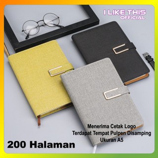 

Buku Kerja Notebook Tulis Binder Agenda Catatan Memo Diary Bahan Kulit - Grey