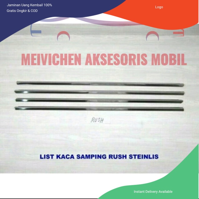 List kaca samping chrome Rush / Terios lama 2008 - 2017 Aksesoris mobil