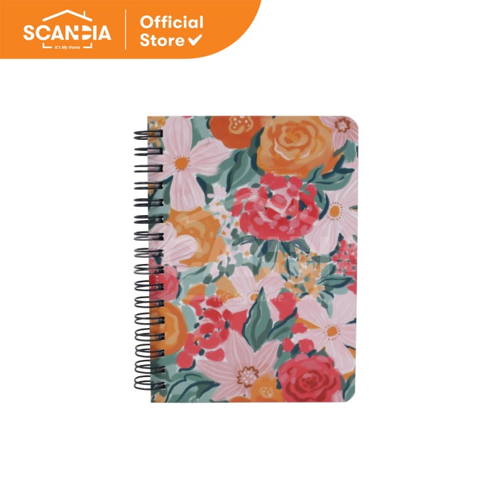 

SCANDIA Buku Tulis Notebook Spiral Floral A6 Rose (SP0411)