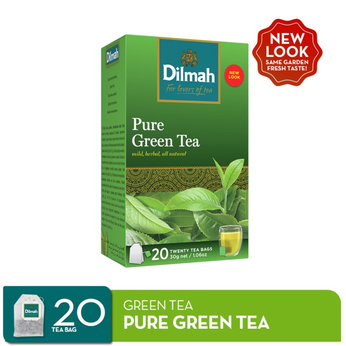 

✨PROMO✨ -Dilmah Pure Greentea - Teh Celup - Tag Tbag 20s