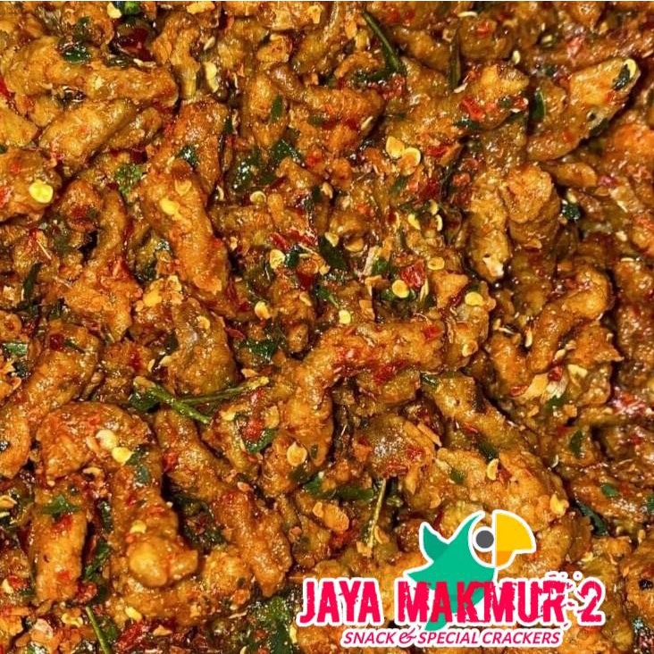 

1kg kripik usus pedas daun jeruk ayam cemilan