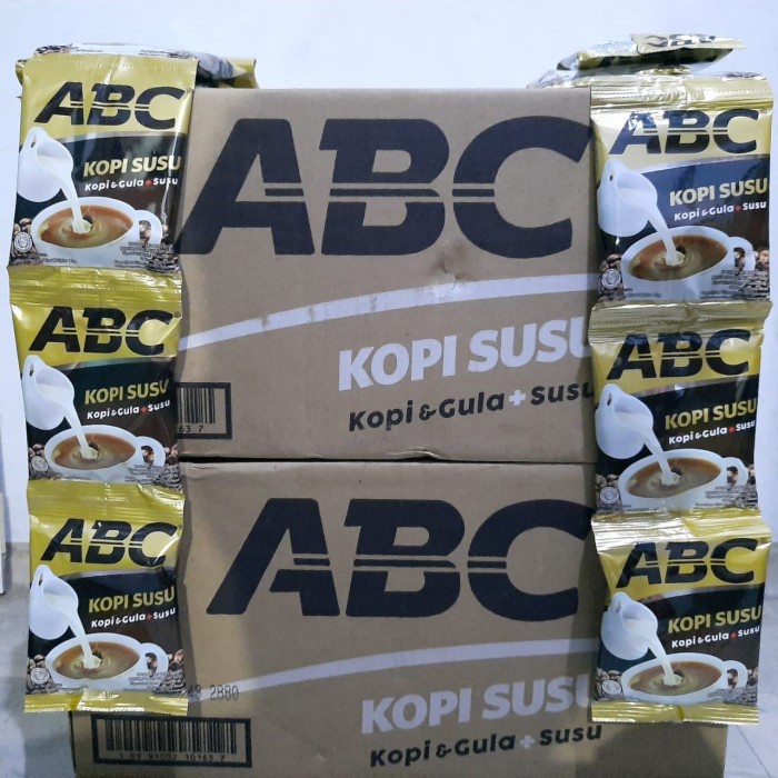 

NEW 1 Dus / Karton Kopi Bubuk ABC Susu ( Isi 31gr x120 Sachets)