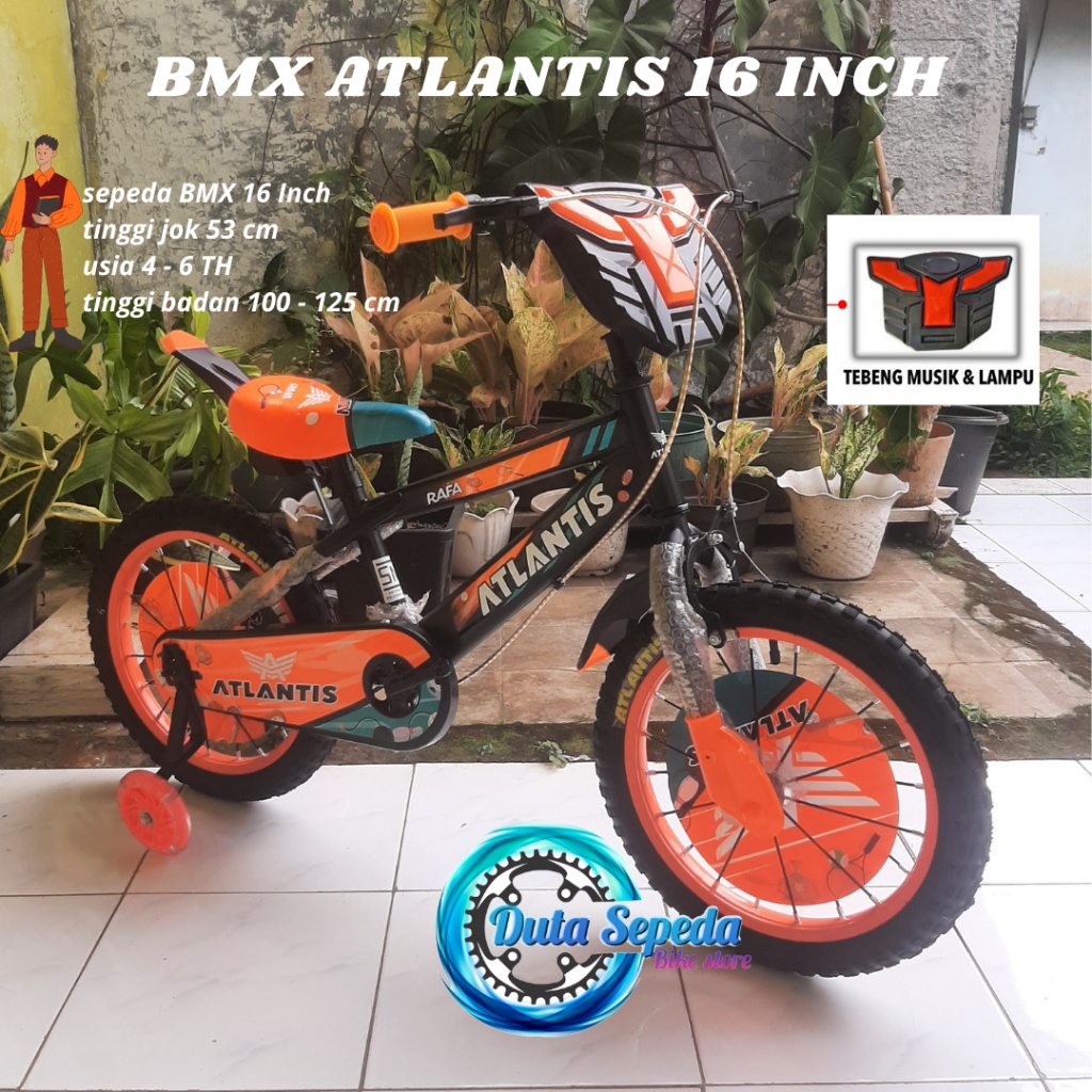 sepeda anak laki ukuran 16 inch Atlantis RAFA