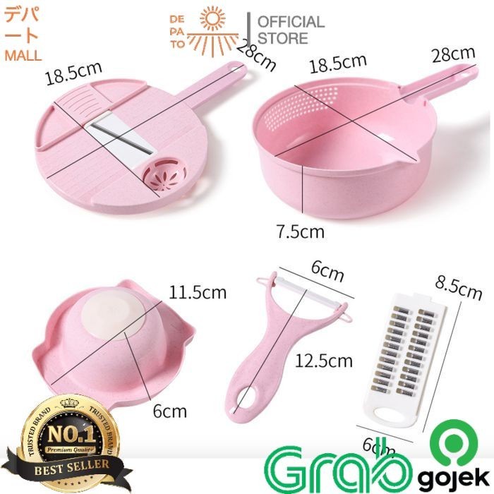 ALAT POTONG SAYUR KENTANG DAN BUAH PARUTAN 12 IN 1 PEMOTONG