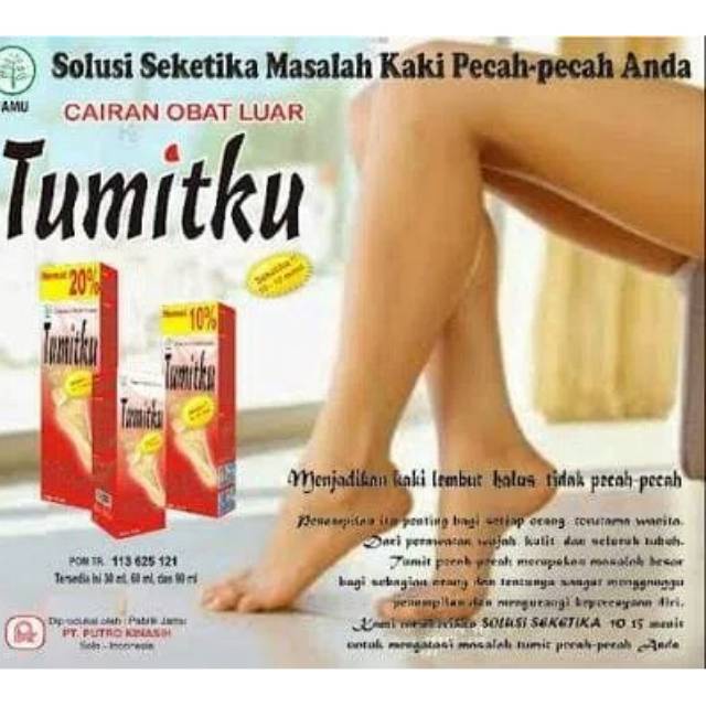 PENGHALUS TUMIT TUMITKU OBAT KAKI PECAH TUMITKU 30ML OBAT HERBAL MENGATASI KAKI PECAH PECAH