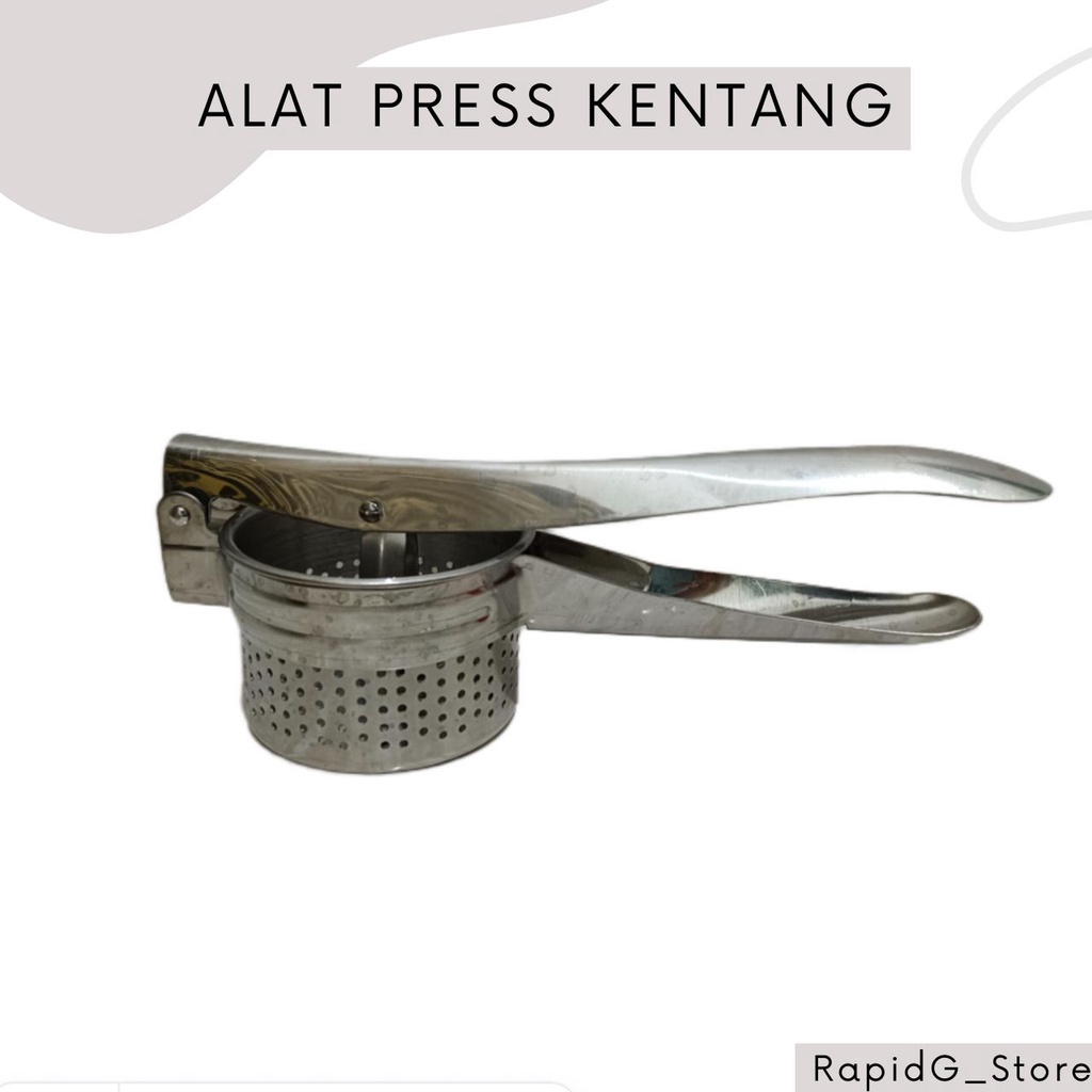 Alat Press Penghancur Kentang Abon Panjang Stainless