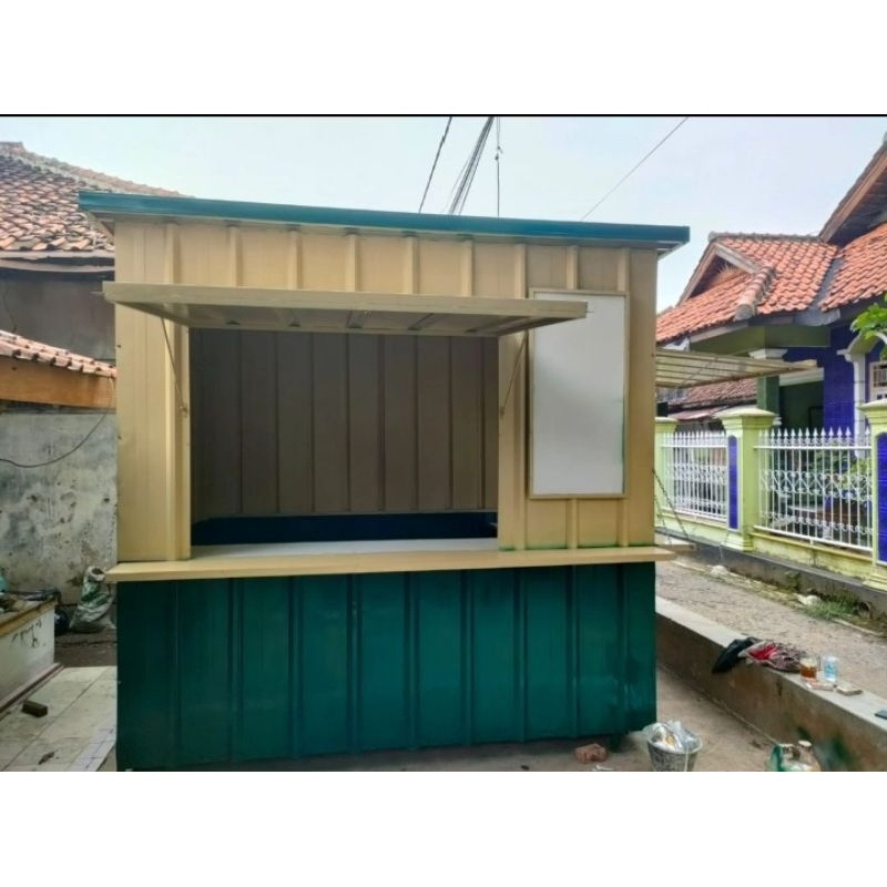 11.11 PROMO BIGSALE booth kontainer booth container booth dagangan booth spandek 200x150x200cm