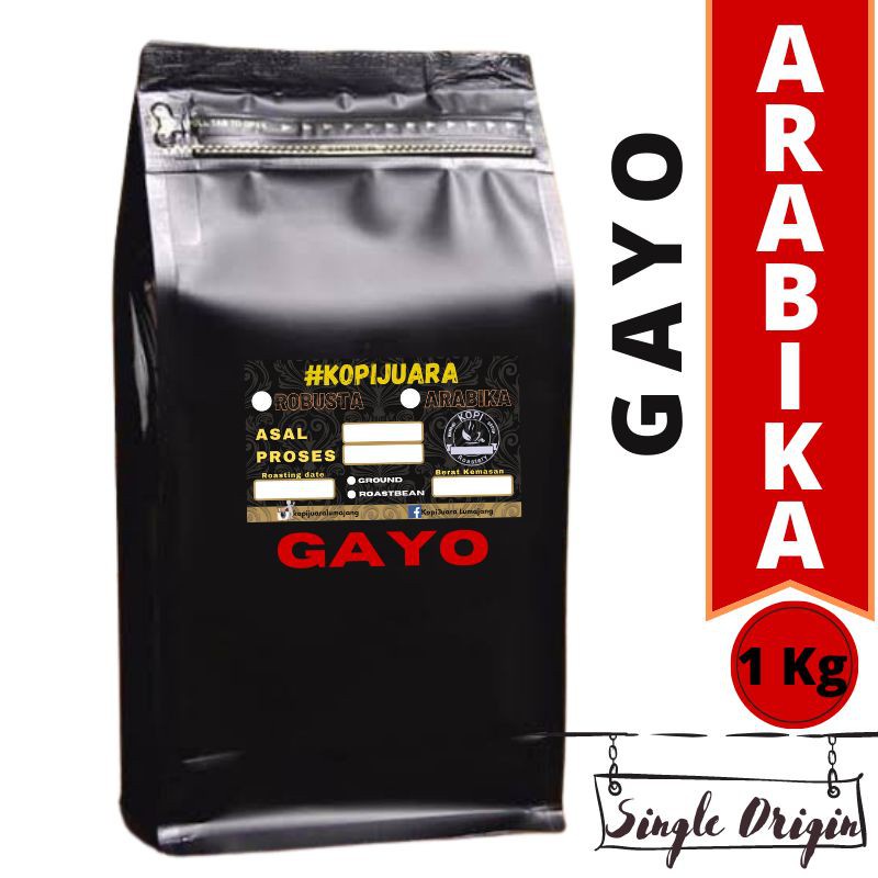 

Kopi Arabika Aceh Gayo 1Kg | Bubuk atau Roastbean | Termurah