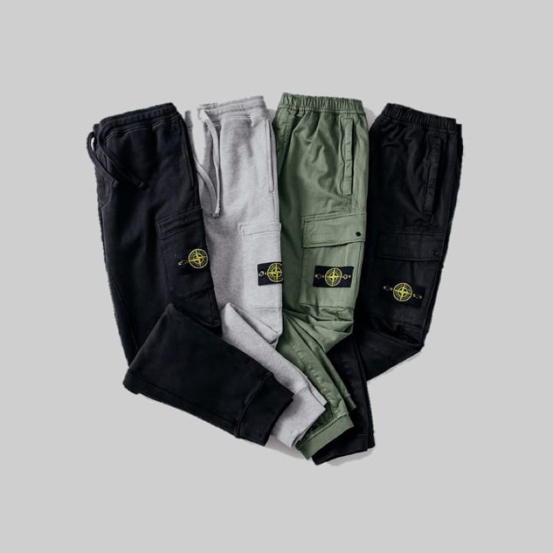 Ramadhan Sale - STONE ISLAND - celana jogger stone island panjang unisex full teg celana panjang sto