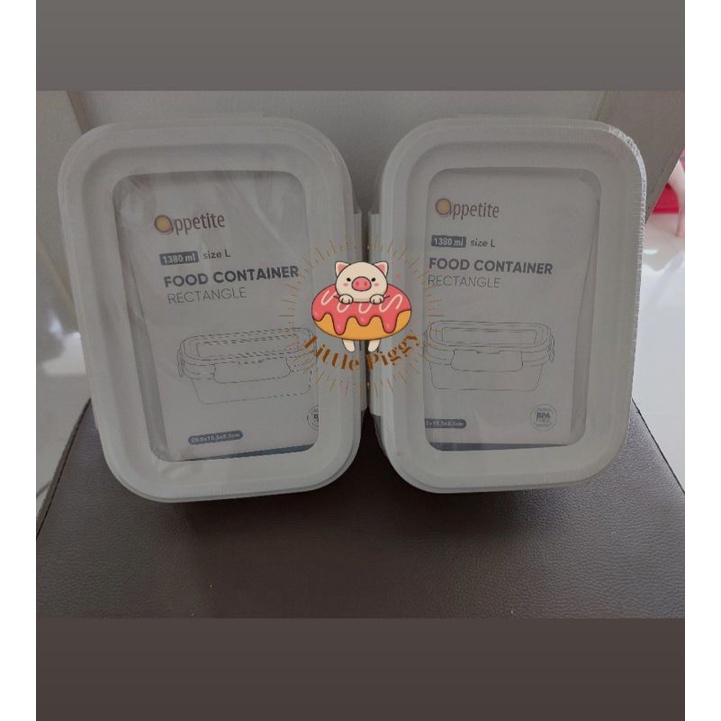 Informa Oppetite lunch box / wadah kotak penyimpanan makanan