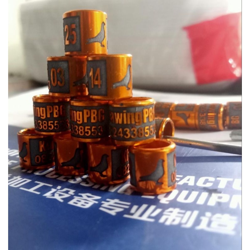 RING BURUNG MERPATI MODEL UKIR NIUM/GELANG MERPATI BALAP/MERPATI TINGGI